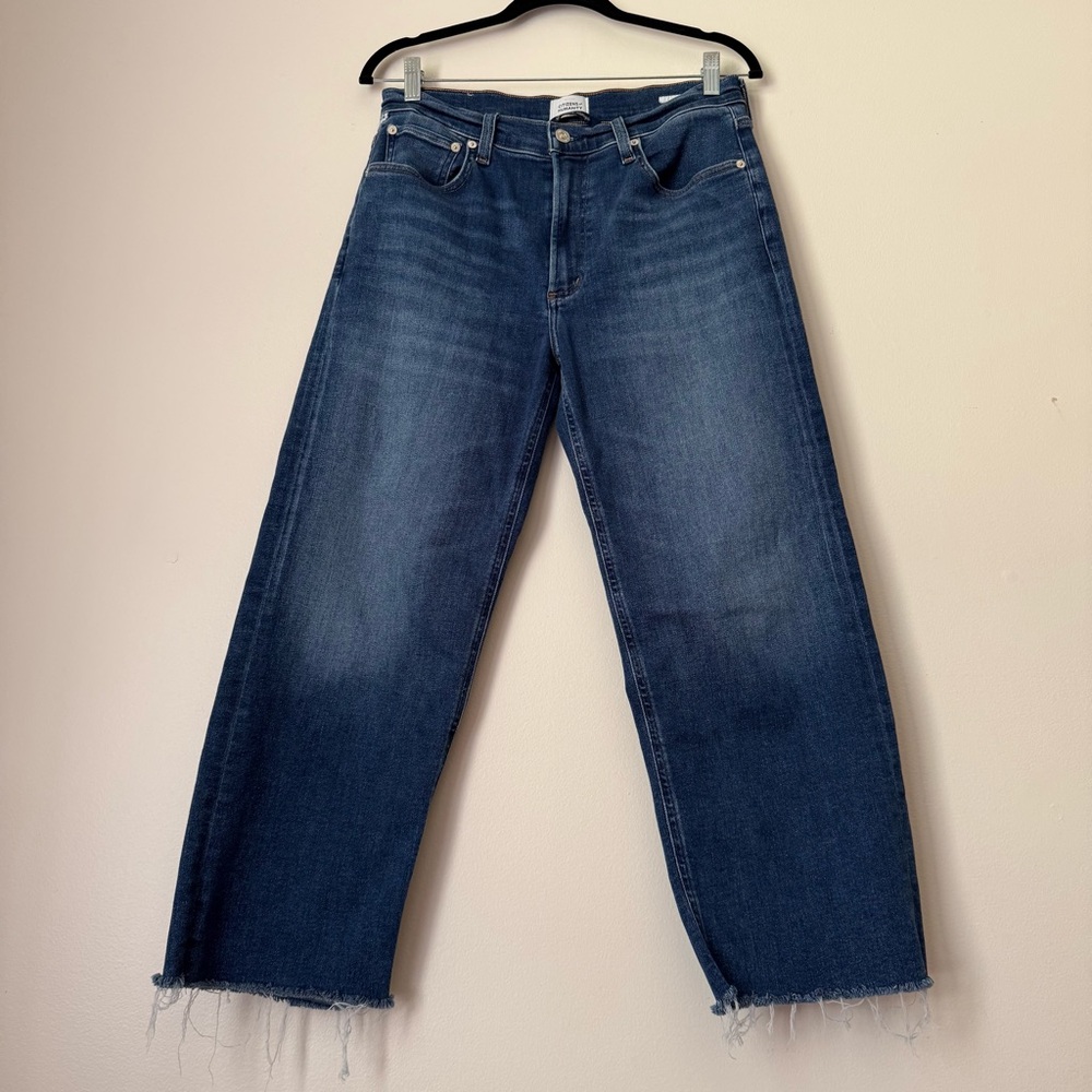 Citizen of Humanity Petite Palma Straight Raw Hem in Ambry mid denim wash, 29P - Picture 3 of 15